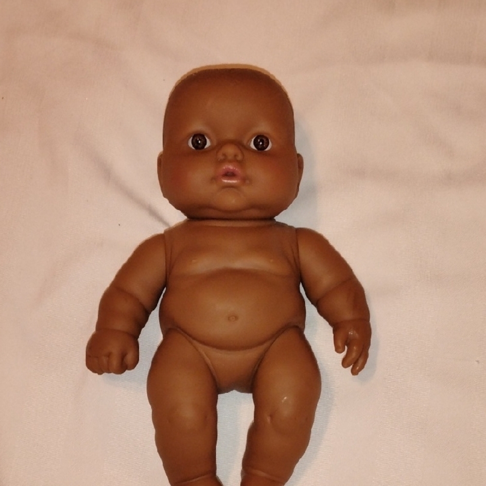 Berenguer African American Chubby Baby Doll, 10", Sweet!